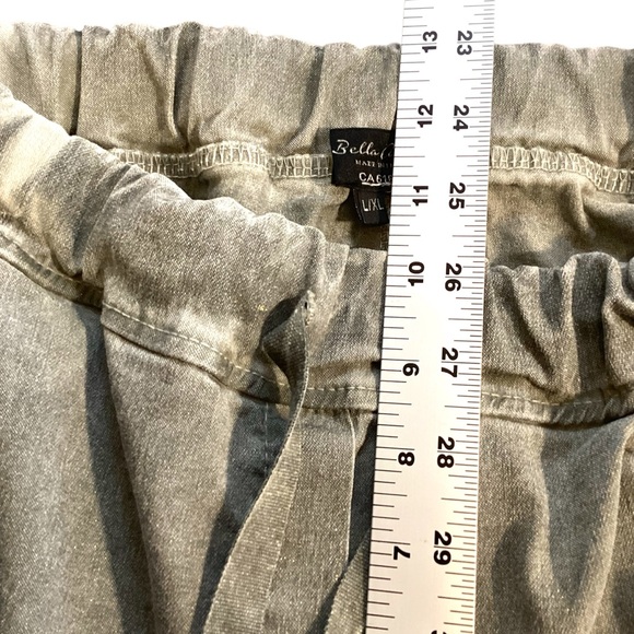 Bella‎ Amore Stretchy Shimmery Tuxedo Stripe Pants Made in Italy L/XL - Picture 8 of 13